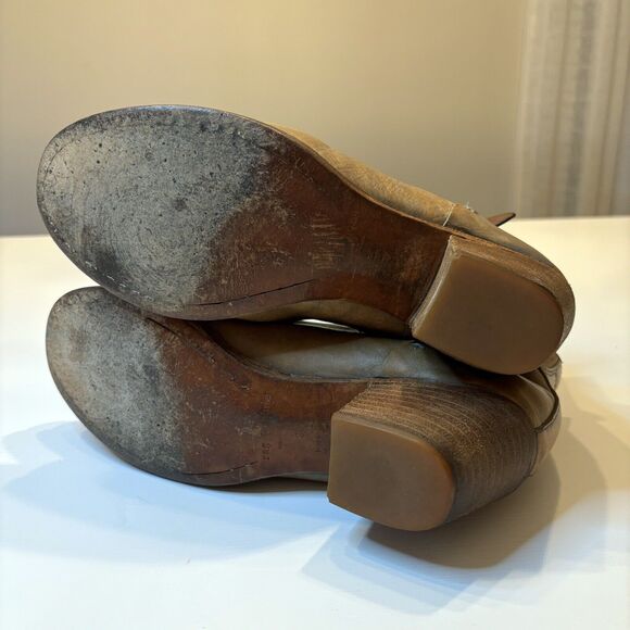 Rag & Bone Women's Durham Chelsea Brown Distressed Leather Boots Booties Size 9 - Picture 9 of 12